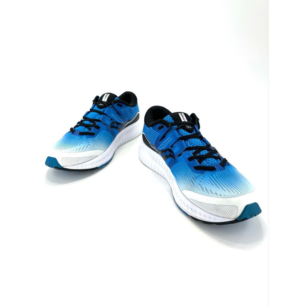 Saucony Ride ISO Everun Men Running Shoes Size 11.5 Blue/White/Black Knit Comfy - Picture 7 of 13